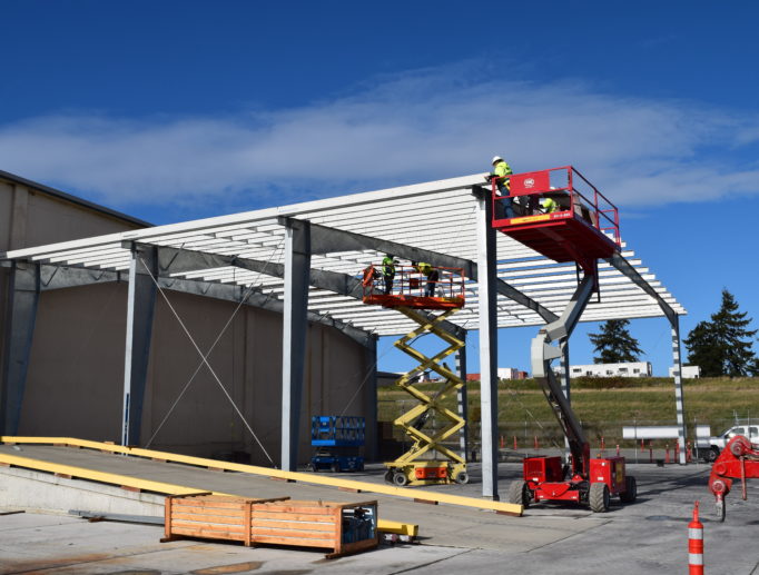 Covered Box Storage Steel Building at NAS Whidbey