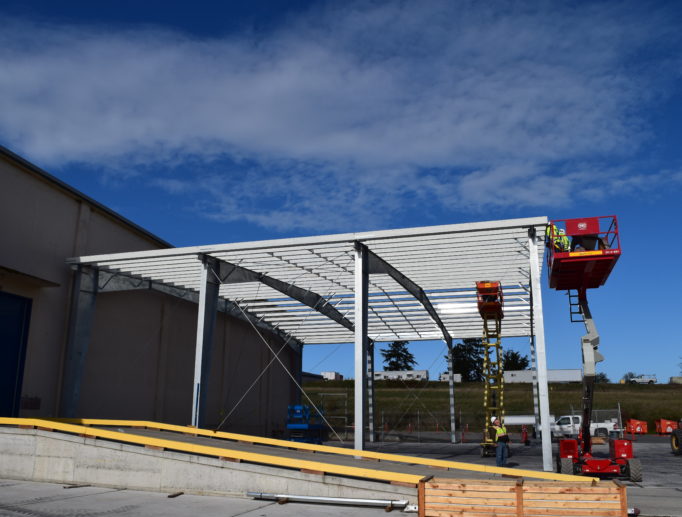 Covered Box Storage Steel Building at NAS Whidbey Island