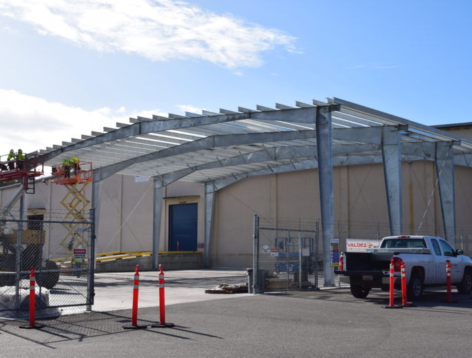 Covered Box Storage Steel Building at NAS Whidbey Island