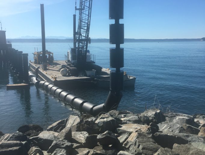 HDPE Debris Deflector at Naval Station Everett